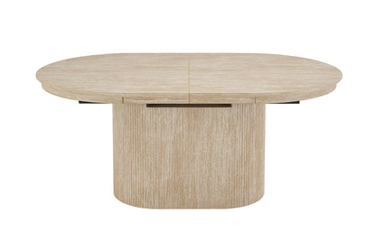 NEW - Uitschuifbare tafel 'Lagos' 180-220 cm Ovaal Decor Travertin Beige (2c) - foto 6
