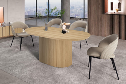 NEW - Uitschuifbare tafel 'Lagos' 180-220 cm Ovaal Decor Eik Naturel  (2c) - foto 3