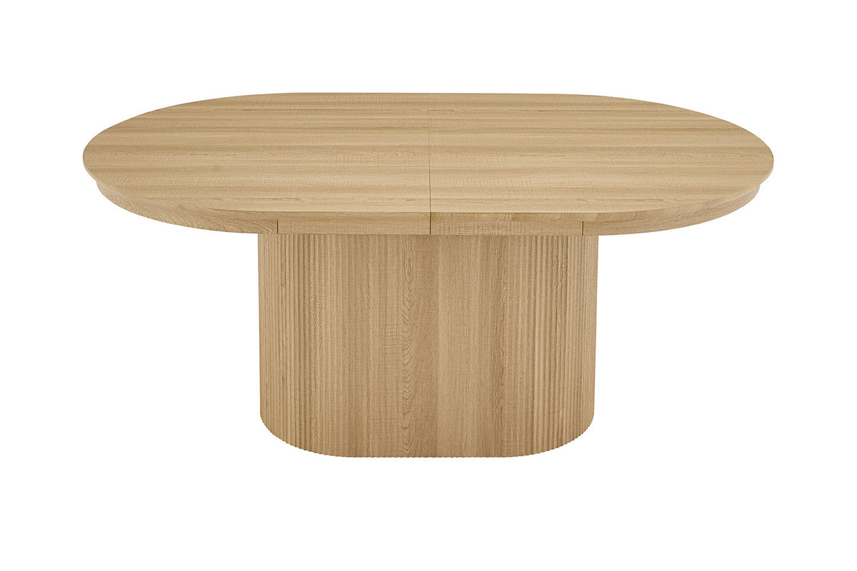 NEW - Uitschuifbare tafel 'Lagos' 180-220 cm Ovaal Decor Eik Naturel  (2c) - foto 6