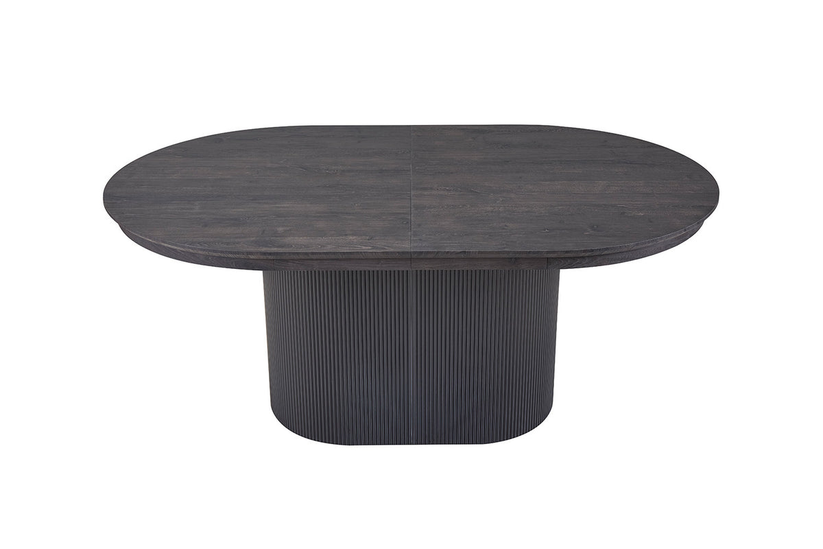 Uitschuifbare tafel 'Lagos' 180-220 cm Ovaal Decor Donkerbruin (2c) - foto 6