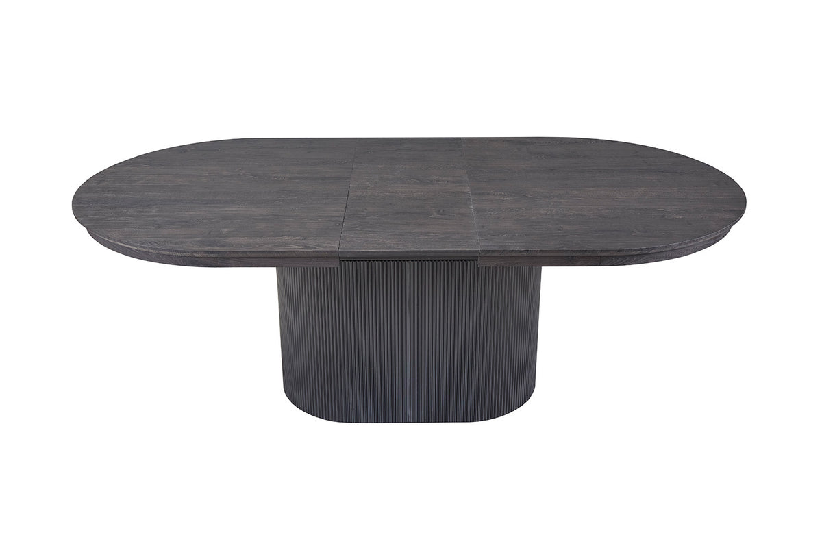 Uitschuifbare tafel 'Lagos' 180-220 cm Ovaal Decor Donkerbruin (2c) - foto 7