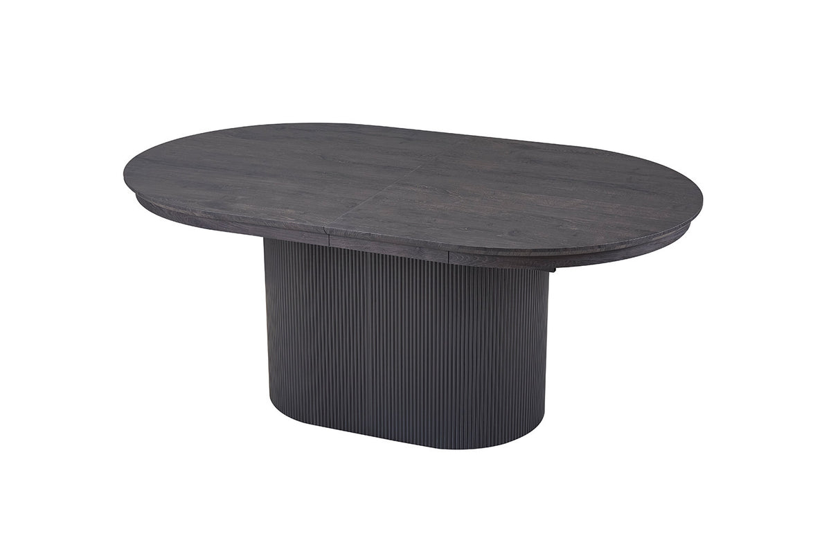 Uitschuifbare tafel 'Lagos' 180-220 cm Ovaal Decor Donkerbruin (2c) - foto 8