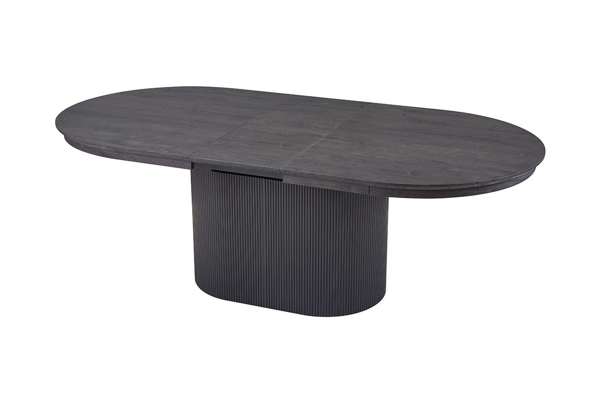 Uitschuifbare tafel 'Lagos' 180-220 cm Ovaal Decor Donkerbruin (2c) - foto 9