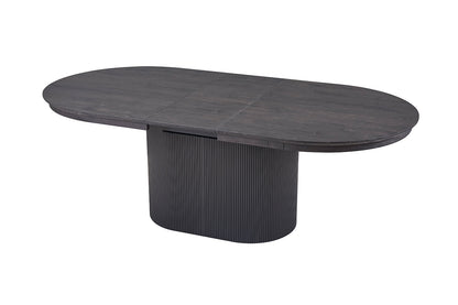 Uitschuifbare tafel 'Lagos' 180-220 cm Ovaal Decor Donkerbruin (2c) - foto 9