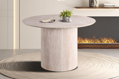 Tafel 'Lagos' 120 cm Rond Decor Travertin Beige  (2c) - foto 2