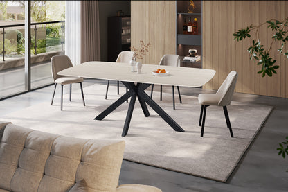 NEW - Tafel 'Apollo' 200 cm Deens Ovaal Steen Baroque Grijs (2c)