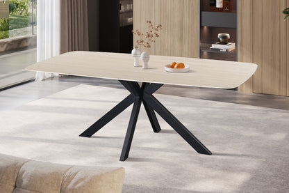NEW - Tafel 'Apollo' 200 cm Deens Ovaal Steen Baroque Beige  (2c) - foto 3