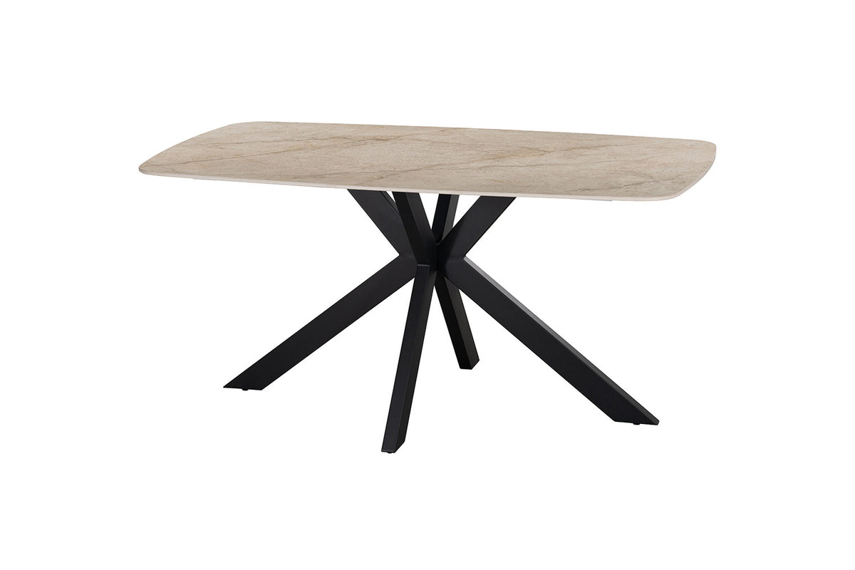 NEW - Tafel 'Apollo' 160 cm Deens Ovaal Glanzend steen Shakespear Beige (2c) - foto 5