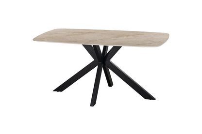 NEW - Tafel 'Apollo' 160 cm Deens Ovaal Glanzend steen Shakespear Beige (2c) - foto 5