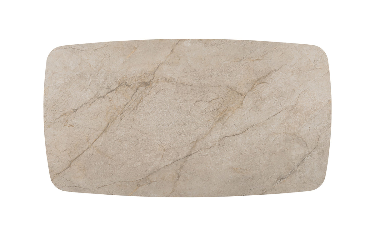 NEW - Tafel 'Apollo' 160 cm Deens Ovaal Glanzend steen Shakespear Beige (2c) - foto 6