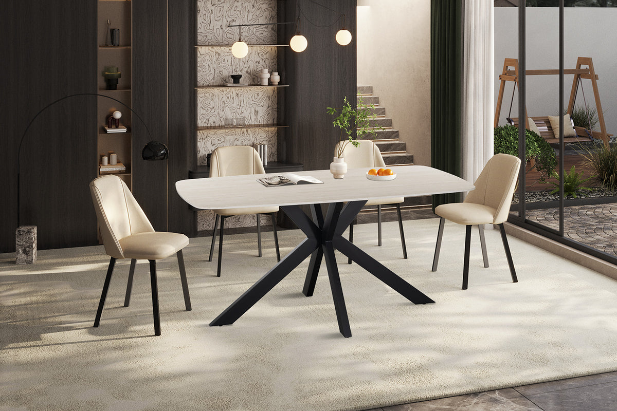 NEW - Tafel 'Apollo' 160 cm Deens Ovaal steen Baroque Grijs (2c) - foto 2