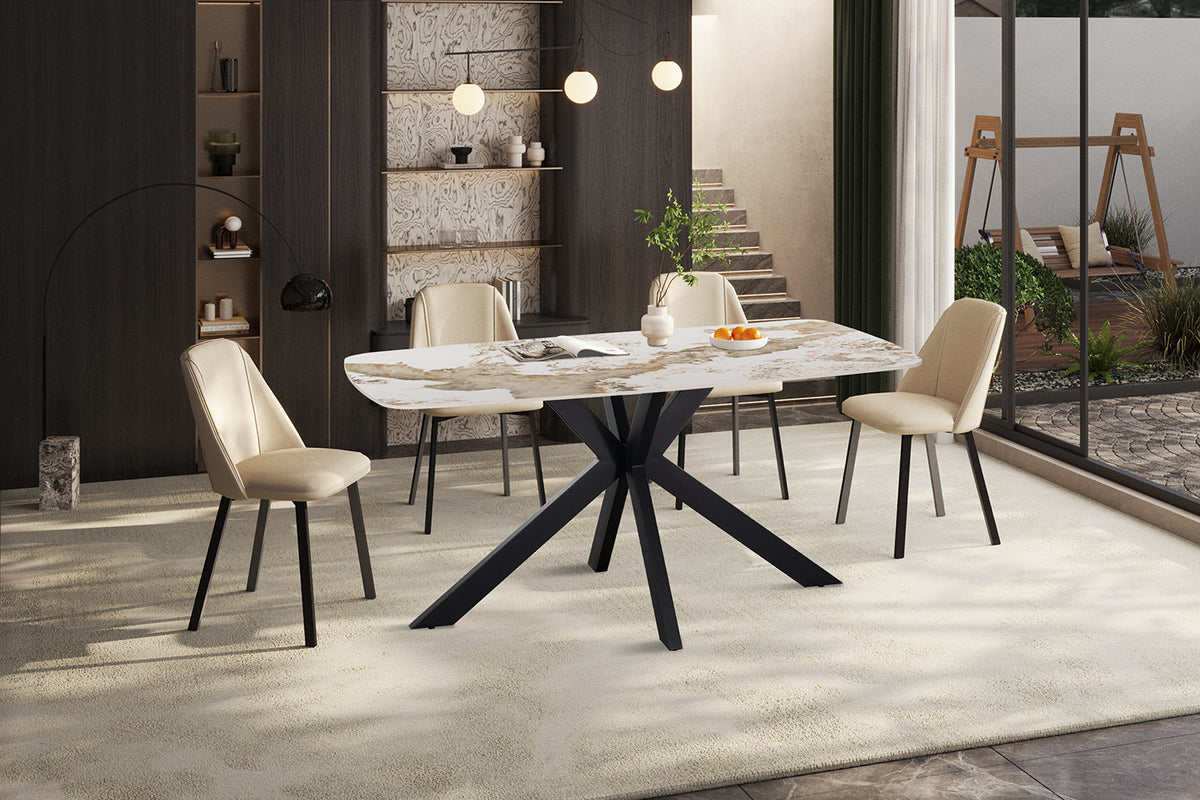 NEW - Tafel 'Apollo' 160 cm Deens Ovaal Glanzend steen Pandora (2c) - foto 2