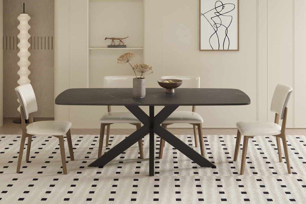 Tafel 'Apollo' 180 cm Deens Ovaal Steen Zwart (2c) - foto 2