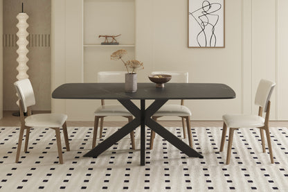 Tafel 'Apollo' 180 cm Deens Ovaal Steen Zwart (2c) - foto 2