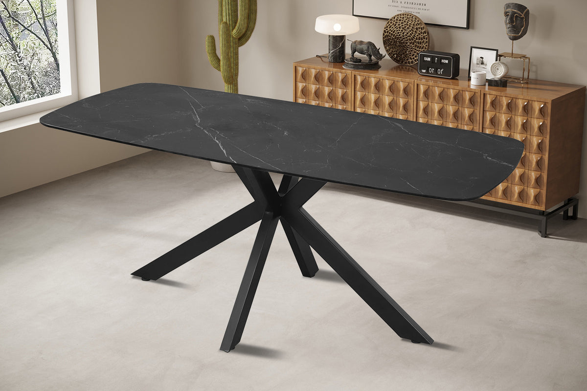 Tafel 'Apollo' 180 cm Deens Ovaal Steen Zwart (2c) - foto 3