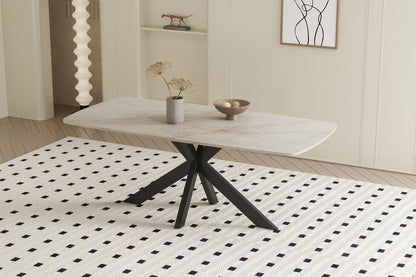 Tafel 'Apollo' 180 cm Deens Ovaal Glanzend Steen Shakespear Beige (2c) - foto 3