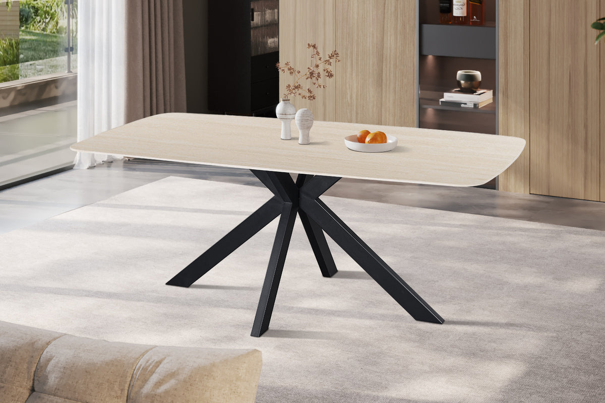 NEW - Tafel 'Apollo' 180 cm Deens Ovaal Steen Baroque Beige (2c) - foto 3