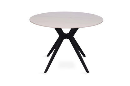 Tafel 'Apollo' 110 cm Rond Glanzend Steen Snow Wit (2c) - foto 4