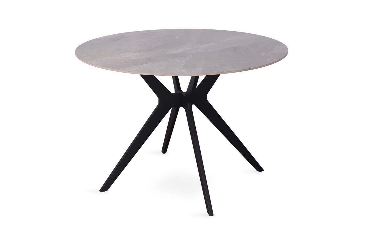 Tafel 'Apollo' 110 cm Rond Glanzend Steen Italian Grijs (2c) - foto 5