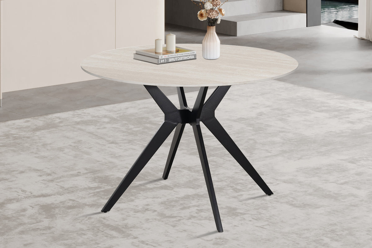 NEW - Tafel 'Apollo' 110 cm Rond Steen Baroque Grijs (2c) - foto 3