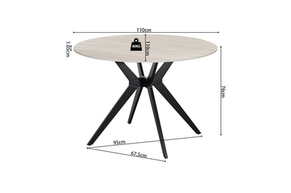 NEW - Tafel 'Apollo' 110 cm Rond Steen Baroque Grijs (2c) - foto 7