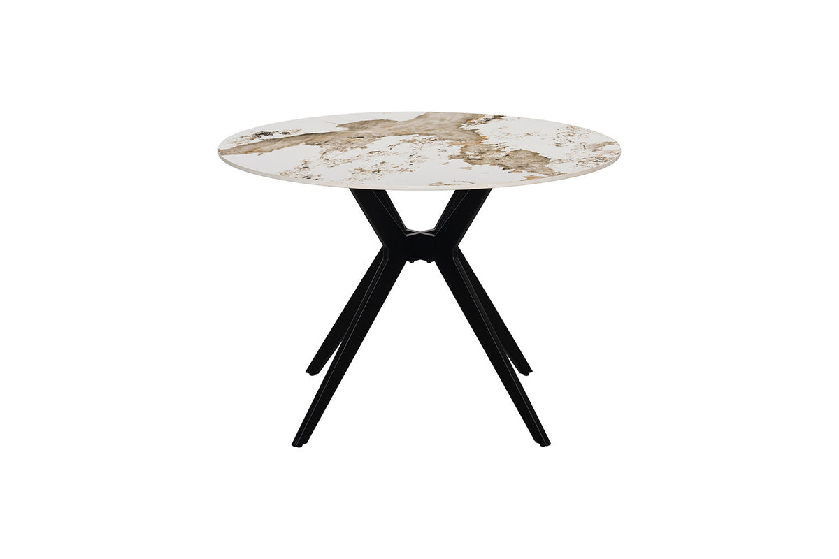 NEW - Tafel 'Apollo' 110 cm Rond Glanzend Steen Pandora (2c) - foto 4