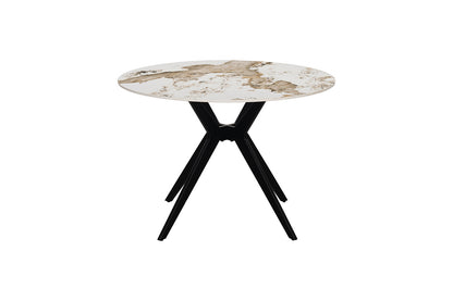 NEW - Tafel 'Apollo' 110 cm Rond Glanzend Steen Pandora (2c) - foto 4