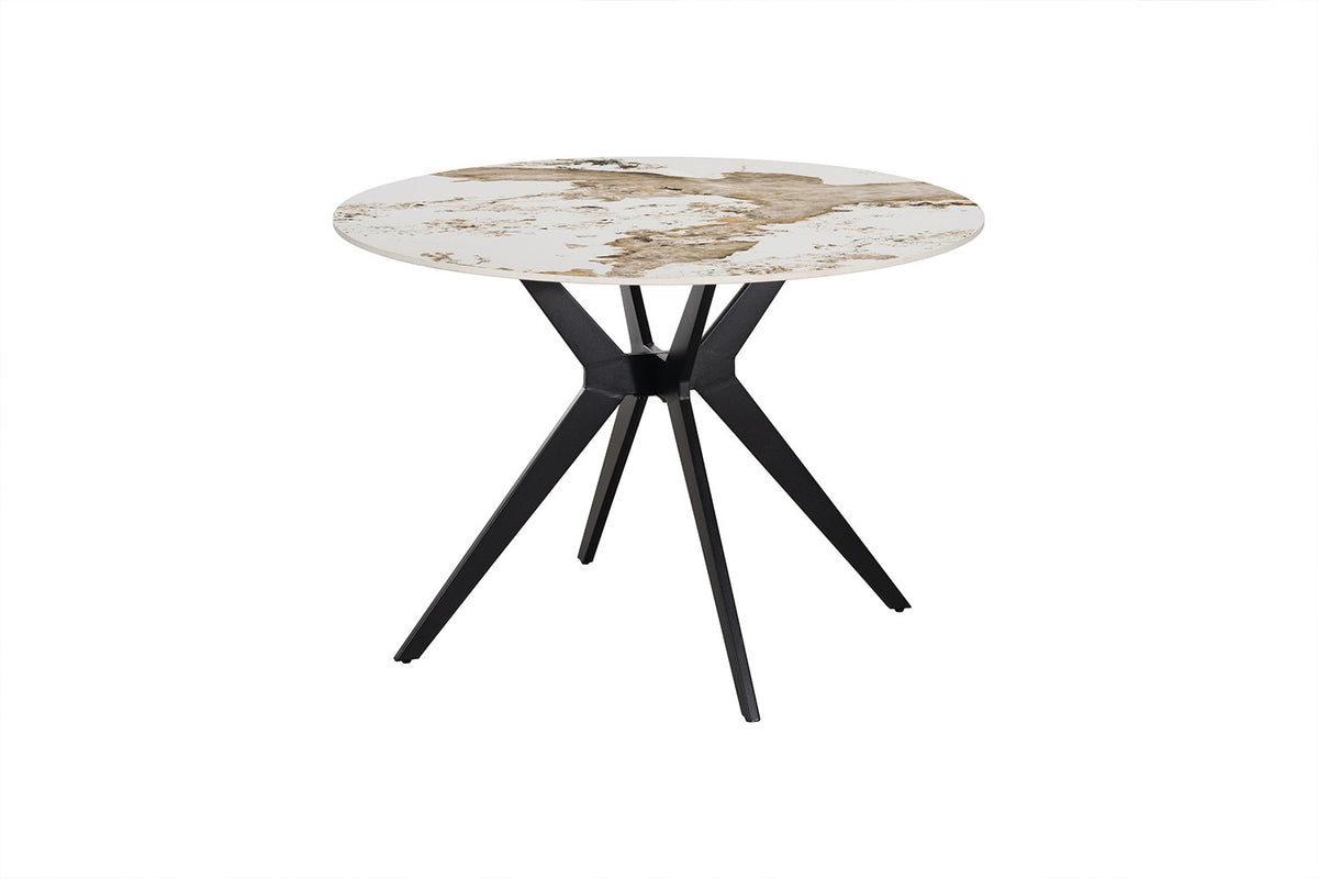 NEW - Tafel 'Apollo' 110 cm Rond Glanzend Steen Pandora (2c) - foto 5