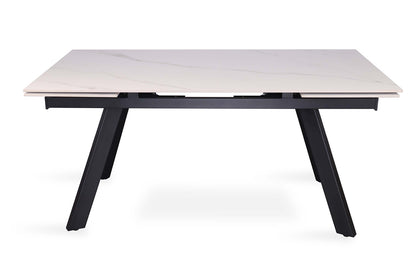 Uitschuifbare tafel 'Hera' 160-240 cm Rechthoekig Steen Wit (2c) - foto 4
