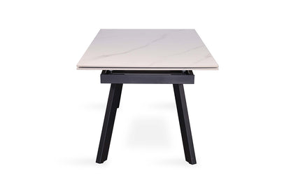 Uitschuifbare tafel 'Hera' 160-240 cm Rechthoekig Steen Wit (2c) - foto 6