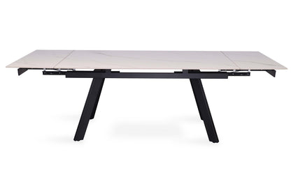 Uitschuifbare tafel 'Hera' 160-240 cm Rechthoekig Steen Wit (2c) - foto 7