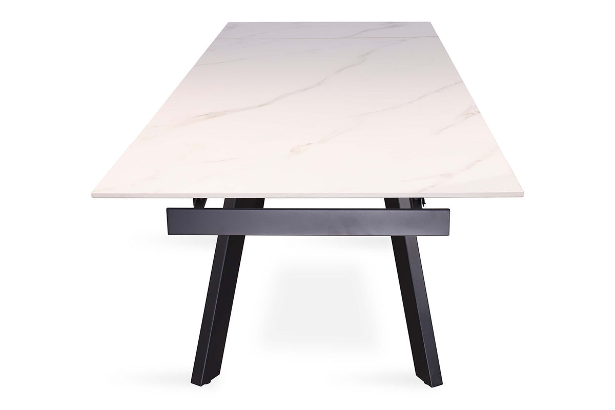 Uitschuifbare tafel 'Hera' 160-240 cm Rechthoekig Steen Wit (2c) - foto 9