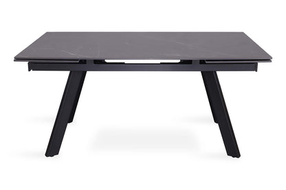Uitschuifbare tafel 'Hera' 160-240 cm Rechthoekig Steen Zwart (2c) - foto 4