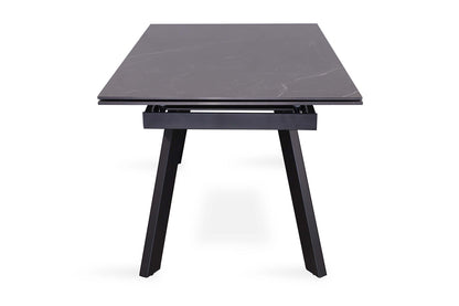 Uitschuifbare tafel 'Hera' 160-240 cm Rechthoekig Steen Zwart (2c) - foto 6