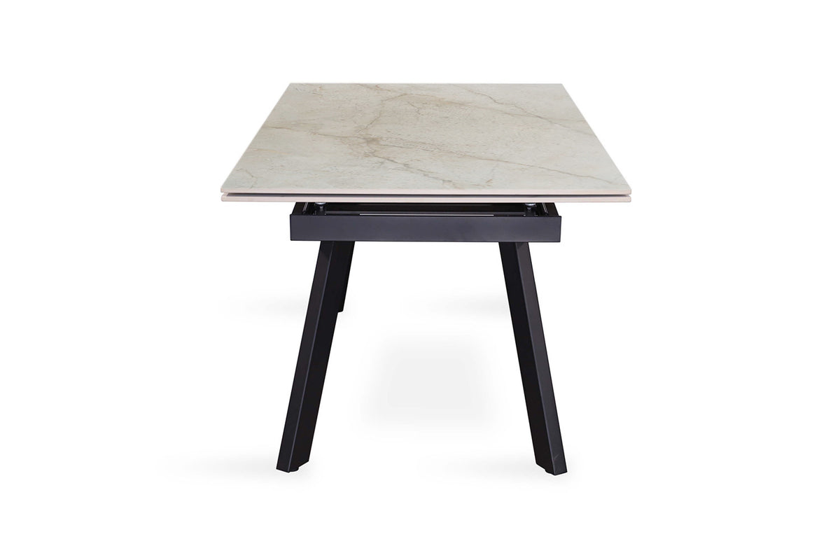 Uitschuifbare tafel 'Hera' 160-240 cm Rechthoekig Glanzend Shakespear Beige (2c) - foto 6