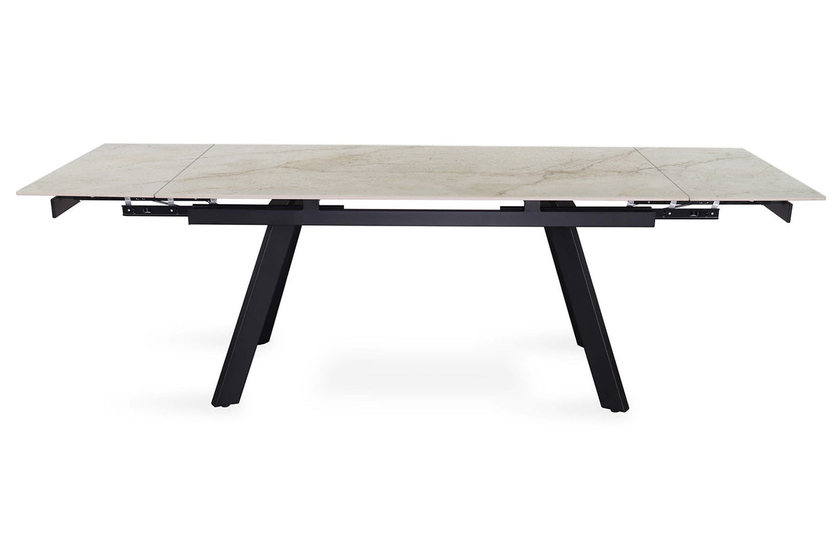 Uitschuifbare tafel 'Hera' 160-240 cm Rechthoekig Glanzend Shakespear Beige (2c) - foto 7