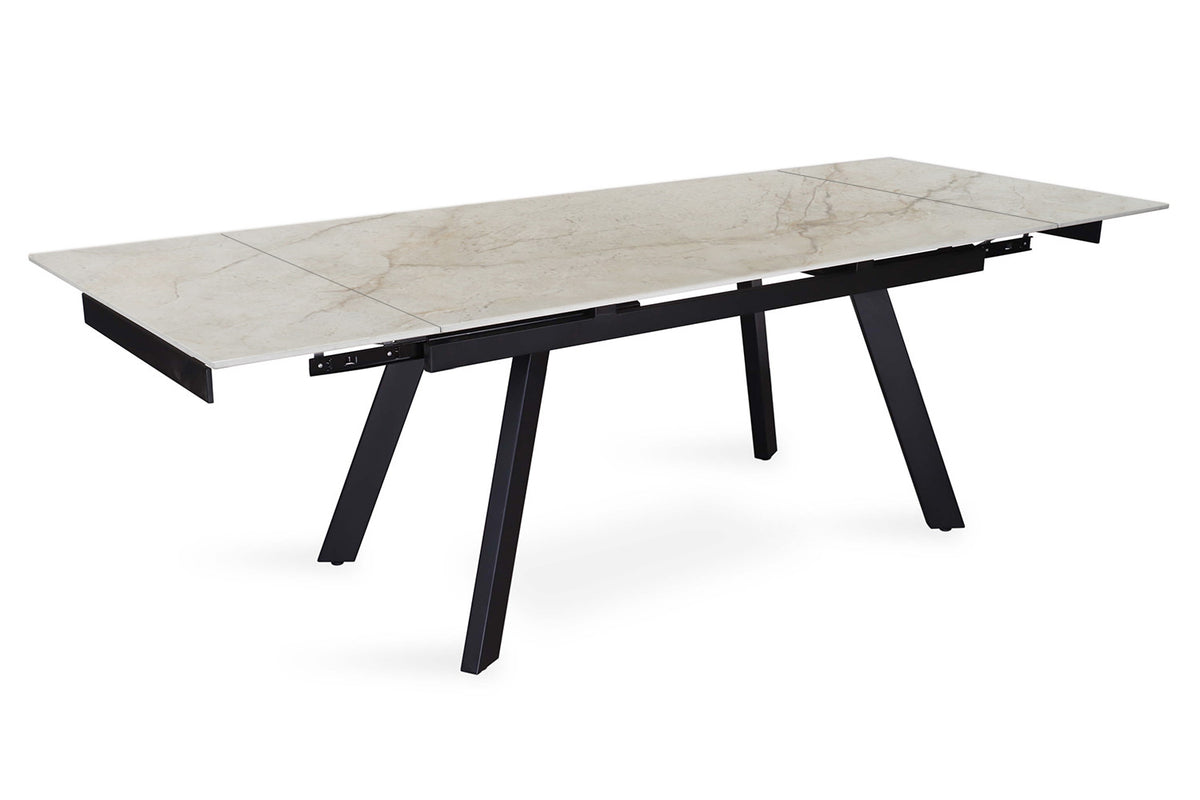 Uitschuifbare tafel 'Hera' 160-240 cm Rechthoekig Glanzend Shakespear Beige (2c) - foto 8