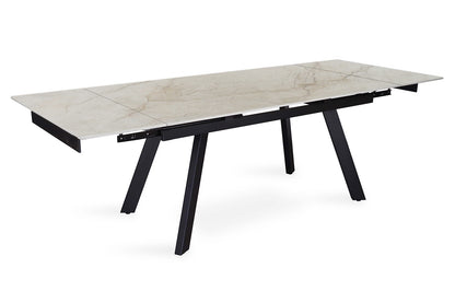 Uitschuifbare tafel 'Hera' 160-240 cm Rechthoekig Glanzend Shakespear Beige (2c) - foto 8