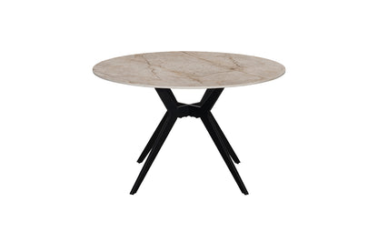 NEW - Tafel 'Apollo' 120 cm Rond Glanzend Steen Shakespear Beige (2c) - foto 4