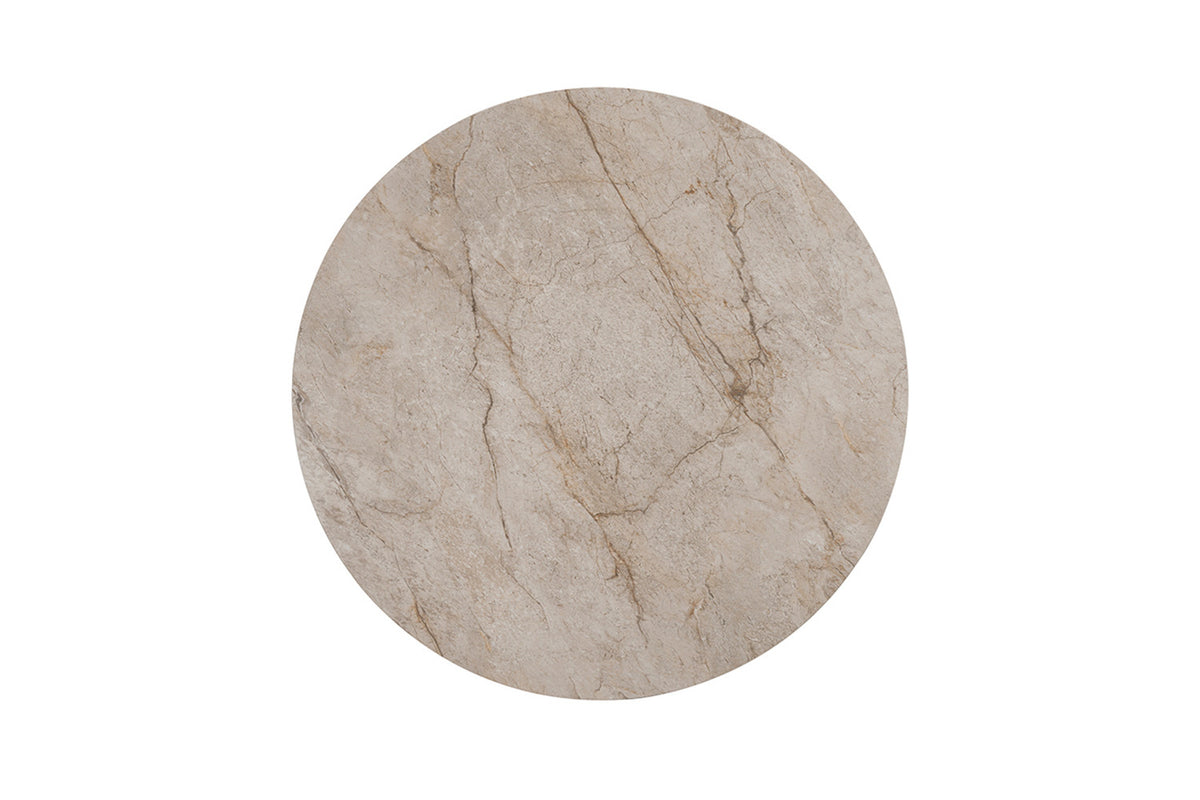 NEW - Tafel 'Apollo' 120 cm Rond Glanzend Steen Shakespear Beige (2c) - foto 6