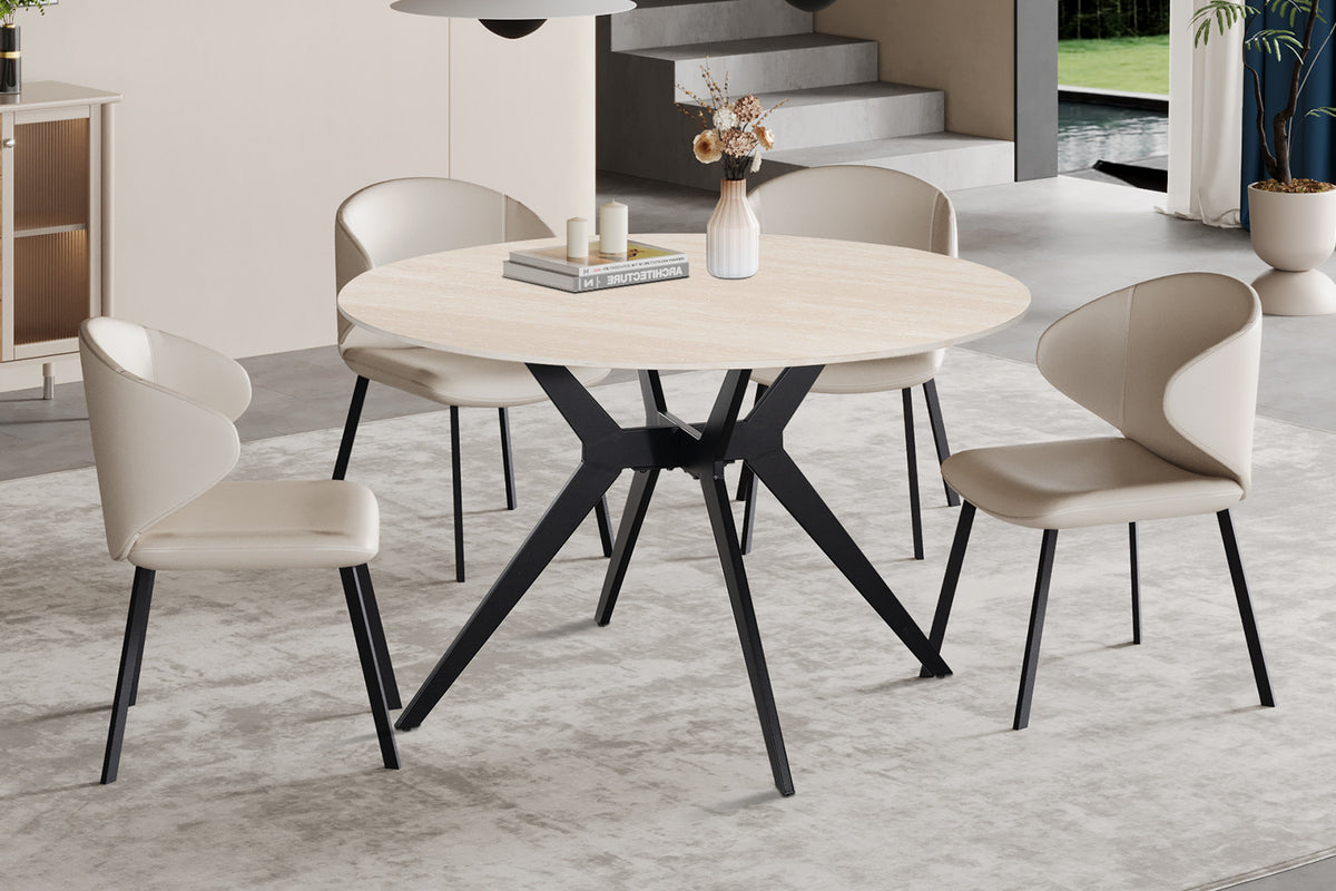 NEW - Tafel 'Apollo' 120 cm Rond Steen Baroque Beige (2c) - foto 2