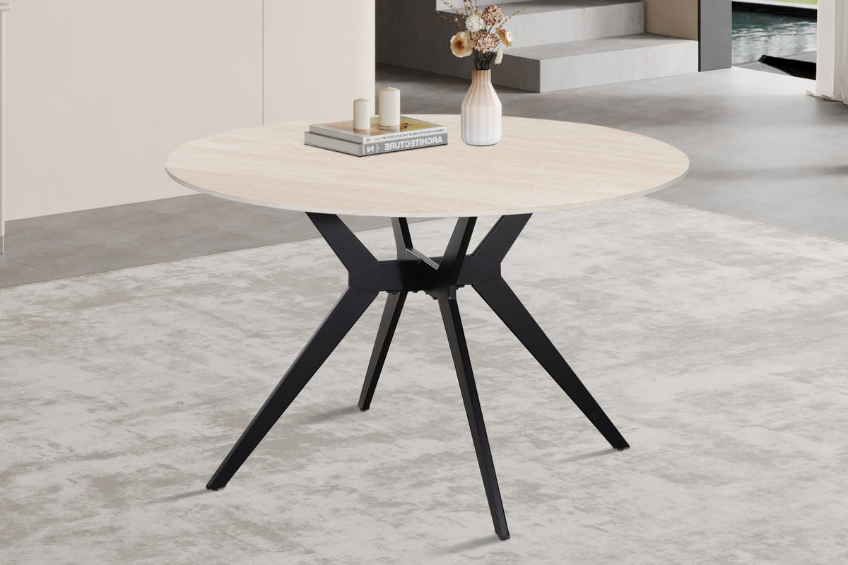 NEW - Tafel 'Apollo' 120 cm Rond Steen Baroque Beige (2c) - foto 3
