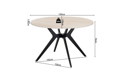 NEW - Tafel 'Apollo' 120 cm Rond Steen Baroque Beige (2c) - foto 7