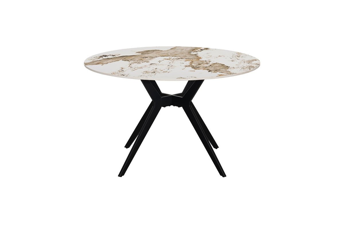 NEW - Tafel 'Apollo' 120 cm Rond Glanzend Steen Pandora (2c) - foto 4