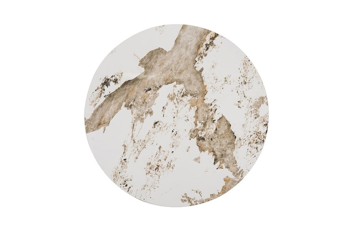 NEW - Tafel 'Apollo' 120 cm Rond Glanzend Steen Pandora (2c) - foto 6
