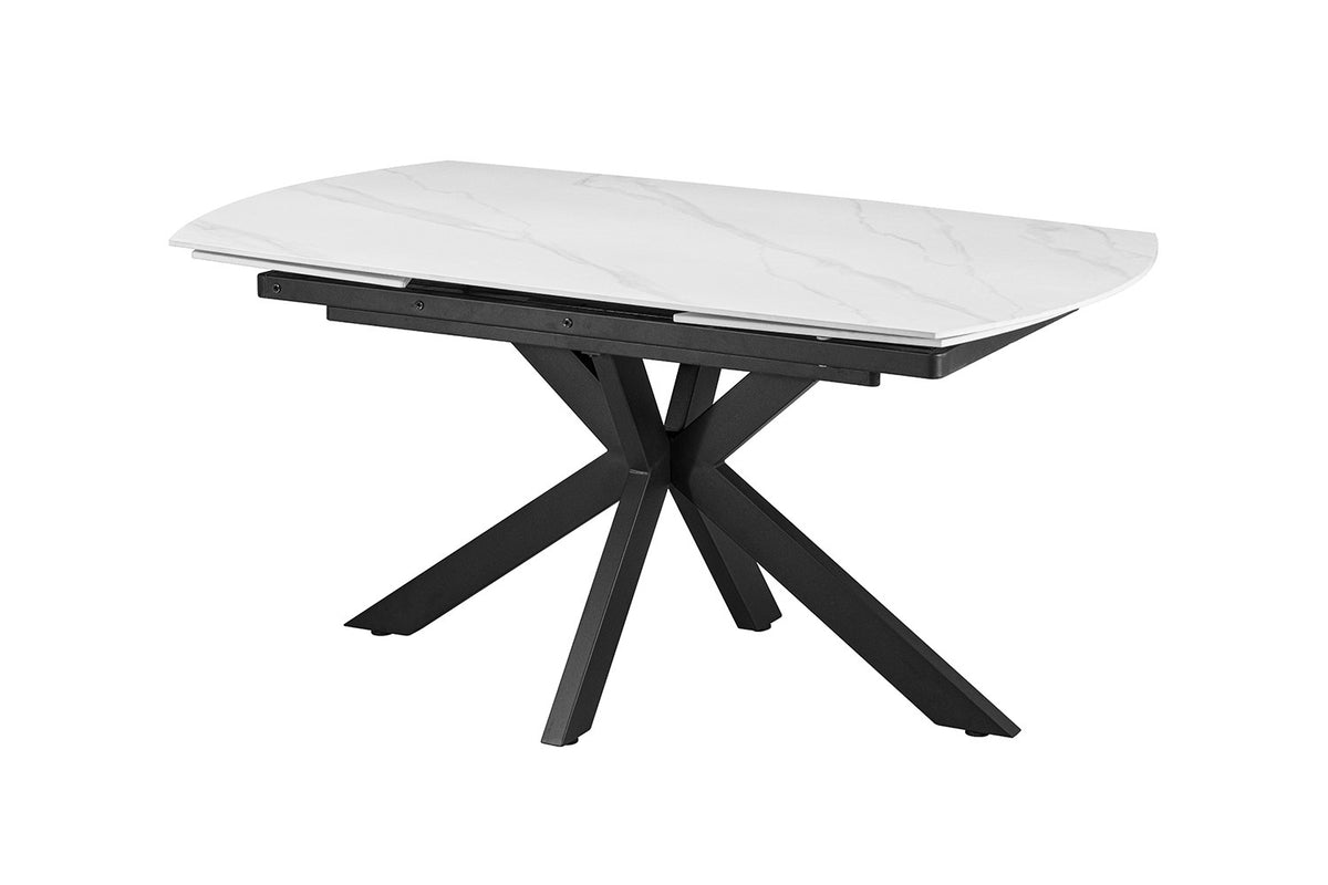 NEW - Uitschuifbare tafel 'Ares' 160-240 cm Deens Ovaal Steen Wit (2c) - foto 7