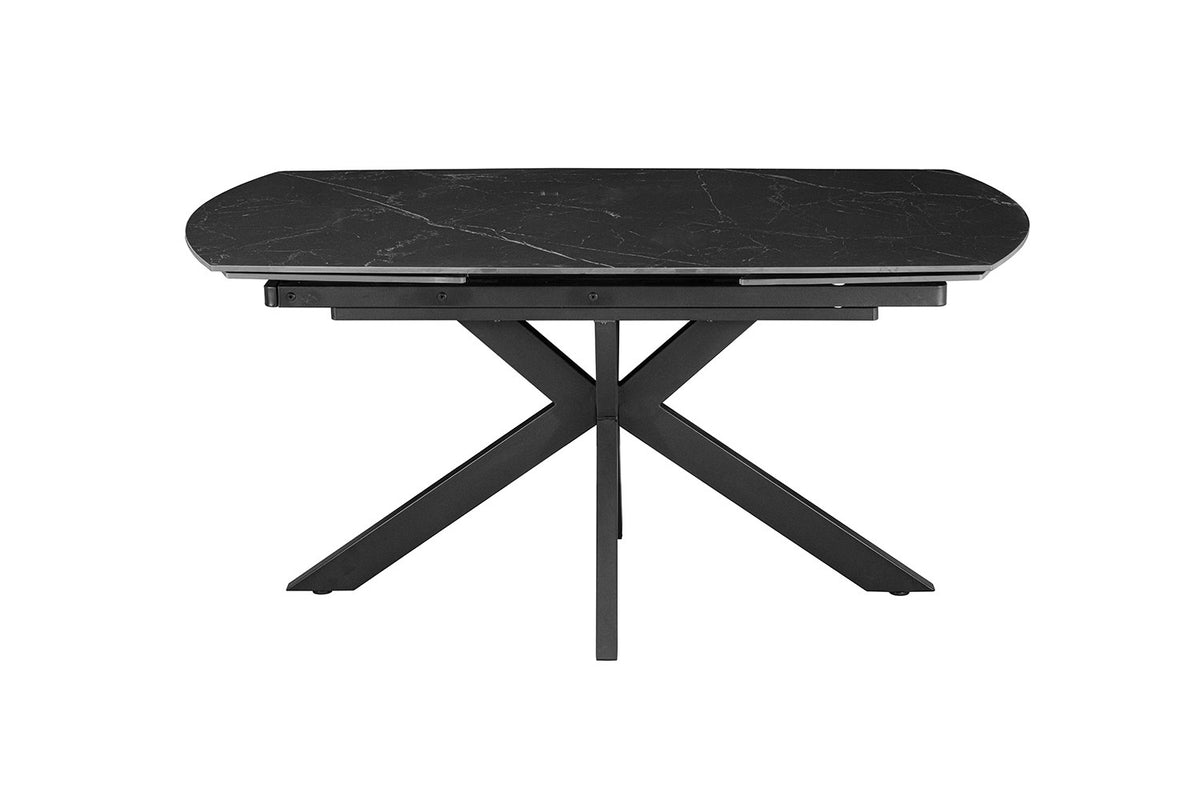 NEW - Uitschuifbare tafel 'Ares' 160-240 cm Deens Ovaal Steen Zwart (2c) - foto 6