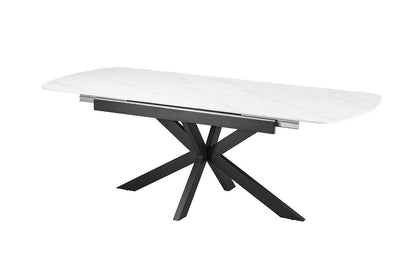 NEW - Uitschuifbare tafel 'Hestia' 180-220 cm Deens Ovaal Steen Wit (2c) - foto 5