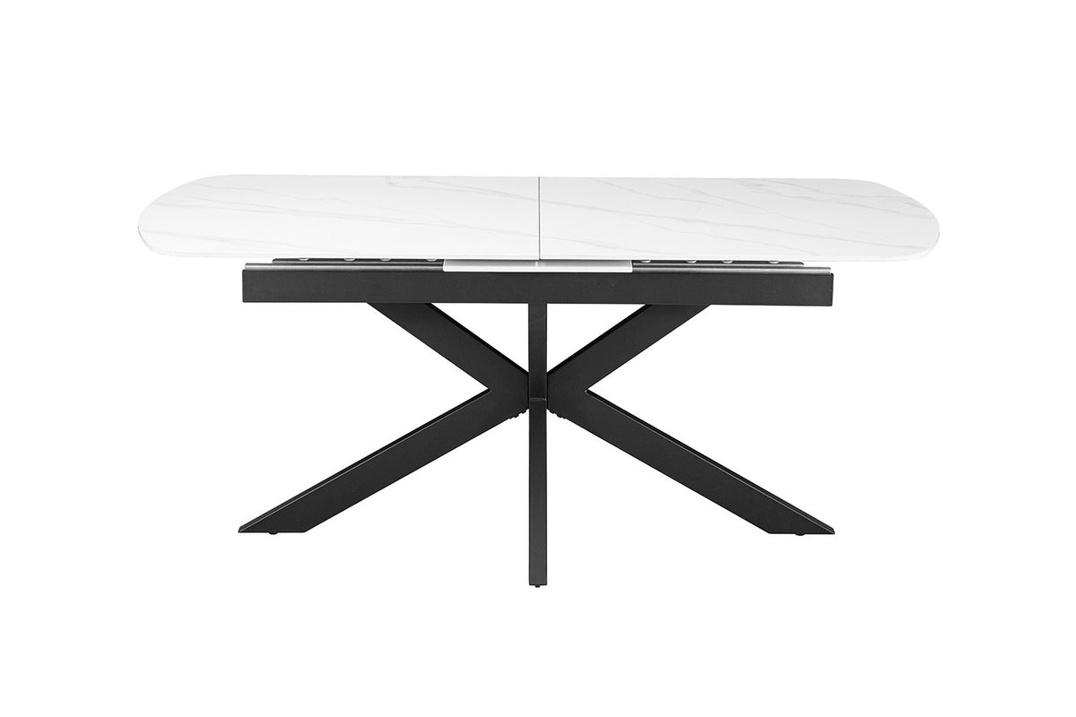 NEW - Uitschuifbare tafel 'Hestia' 180-220 cm Deens Ovaal Steen Wit (2c) - foto 6