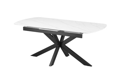 NEW - Uitschuifbare tafel 'Hestia' 180-220 cm Deens Ovaal Steen Wit (2c) - foto 7